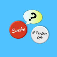 Pair-Pins “Suche – #Perfect life”
